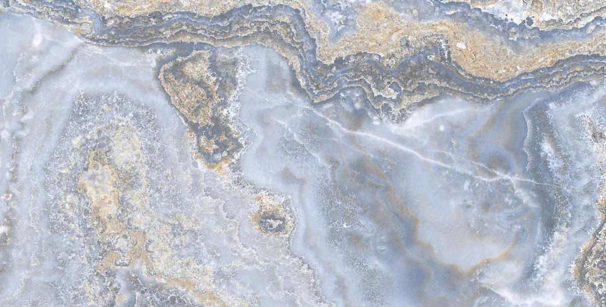 Керамогранит ENNFACE Lava 600×1200 мм с глянцевой поверхностью, тёмный рисунок застывшей лавы — фото 7