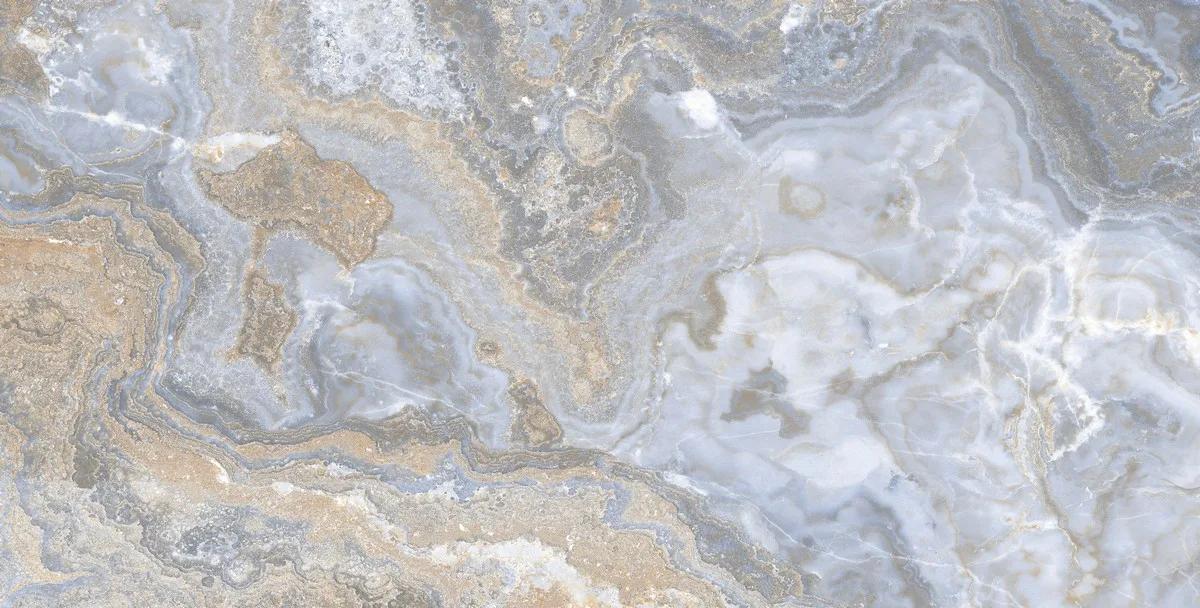 Керамогранит ENNFACE Lava 600×1200 мм с глянцевой поверхностью, тёмный рисунок застывшей лавы — фото 9