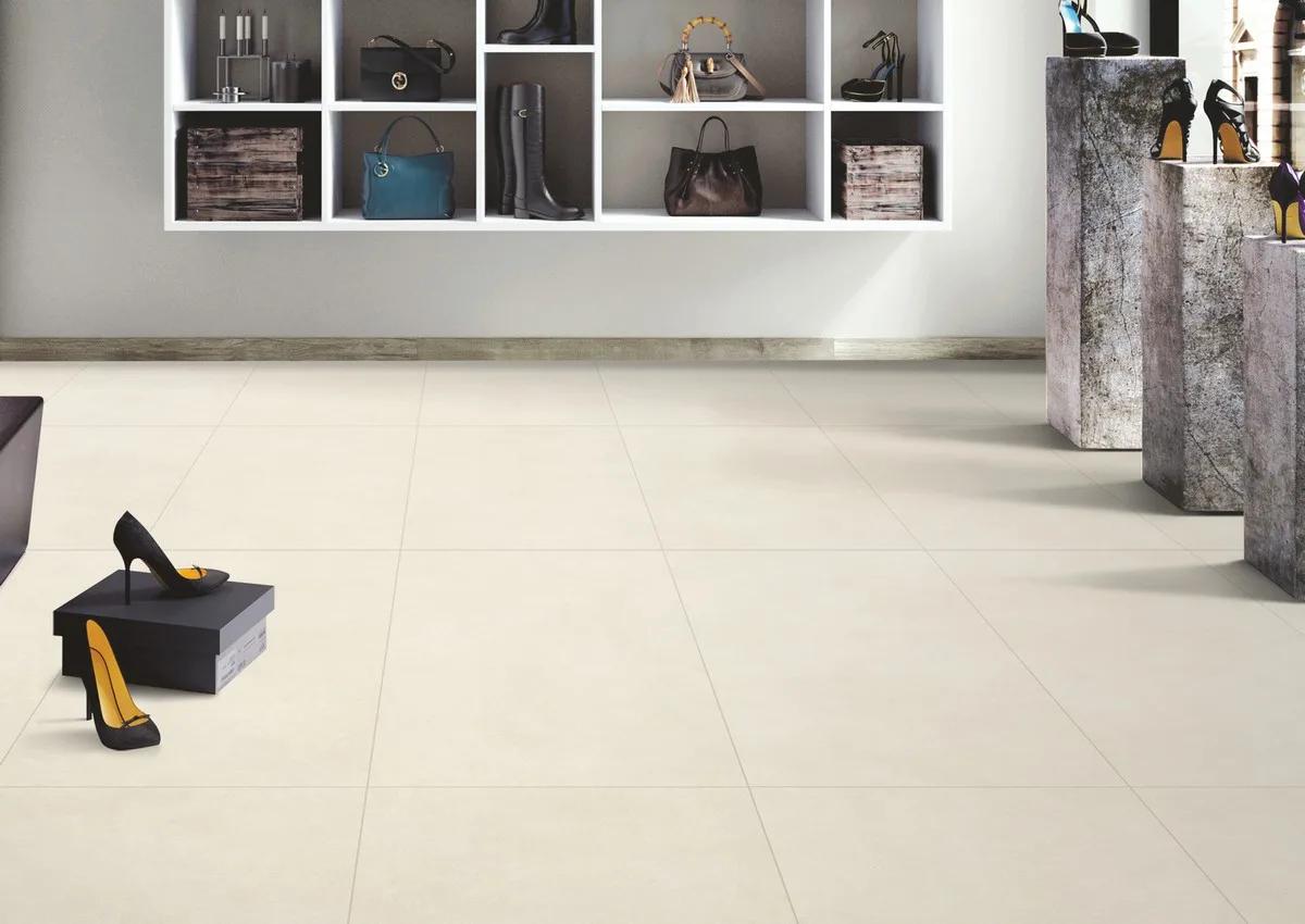 Керамогранит ENNFACE Gypsum Cream 600×1200 мм, кремовый матовый камень — фото 3