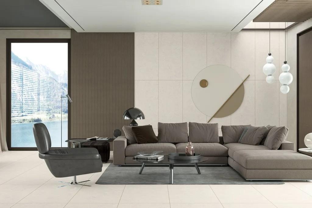 Керамогранит ENNFACE Castle Sandy 600×1200 мм, песочный камень с бархатистой матовой поверхностью — фото 2