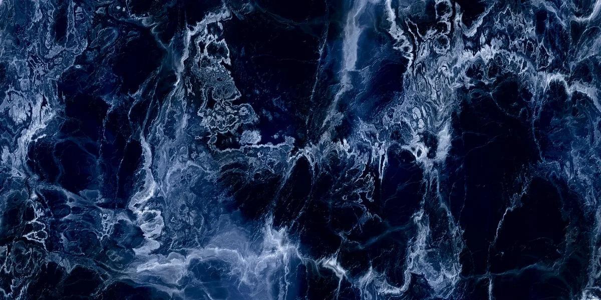 Керамогранит ENNFACE Adriatic Blue 600×1200 мм, сине-серый глянцевый камень — фото 4