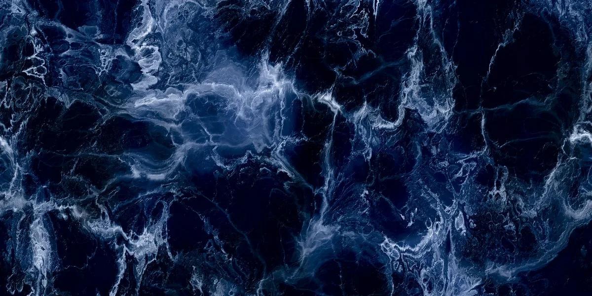Керамогранит ENNFACE Adriatic Blue 600×1200 мм, сине-серый глянцевый камень — фото 5